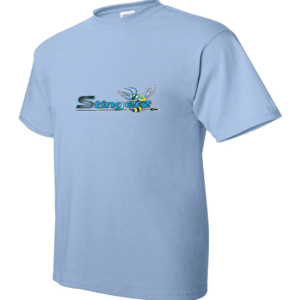 Stingerz Professional Logo T-Shirt - Light Blue Hanes 5170 EcoSmart® Unisex Tee for Trade Professionals