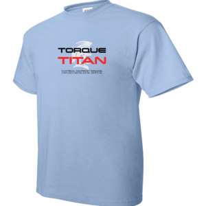 Light Blue Torque Titan Logo T-Shirt