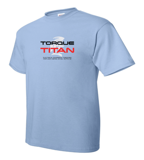 Light Blue Torque Titan Logo T-Shirt