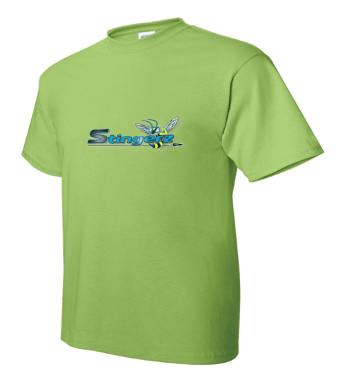 Stingerz Professional Logo T-Shirt - Lime Hanes 5170 EcoSmart® Unisex Tee for Trade Professionals