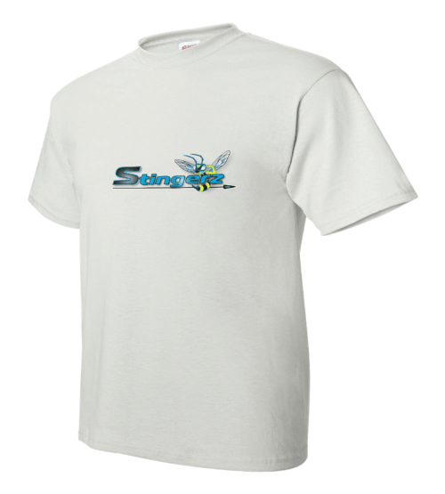 Stingerz Professional Logo T-Shirt - White Hanes 5170 EcoSmart® Unisex Tee for Trade Professionals